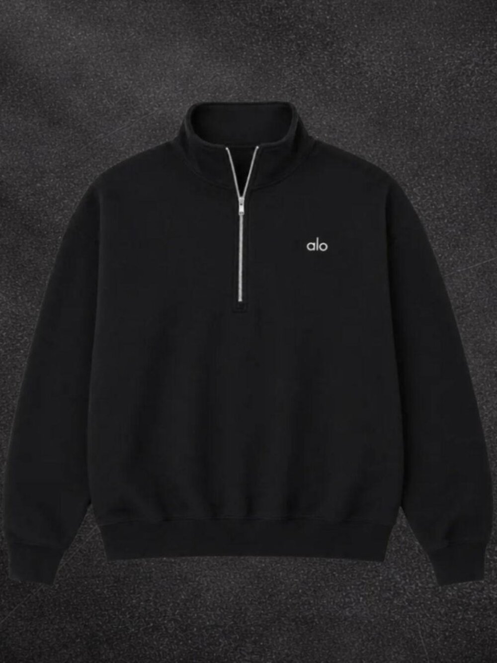 ALO Yoga Accolade Quarter Zip Pullover Black NWT